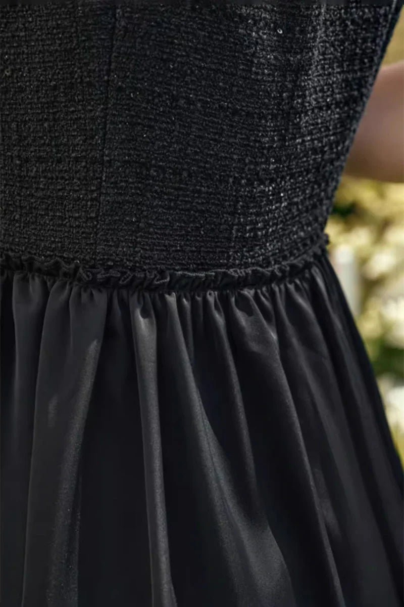 Black Sleeveless Fit & Flare Maxi Dress