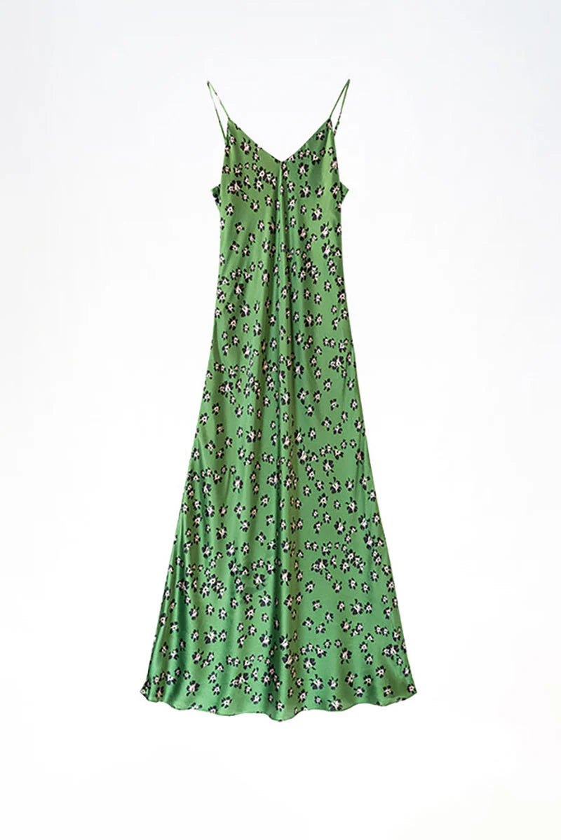 19 Momme Silk Slip Dress in Floral Print