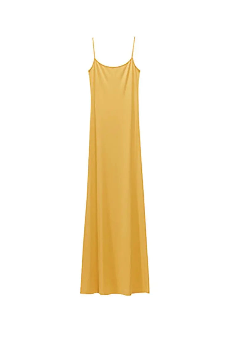 Black Bodycon Slip Maxi Dress